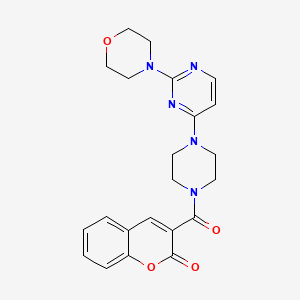 3-({4-[2-(4-morpholinyl)-4-pyrimidinyl]-1-piperazinyl}carbonyl)-2H-chromen-2-one