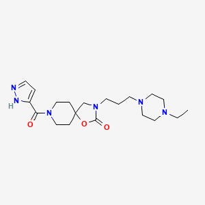 3-[3-(4-ethylpiperazin-1-yl)propyl]-8-(1H-pyrazol-3-ylcarbonyl)-1-oxa-3,8-diazaspiro[4.5]decan-2-one