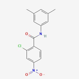 molecular formula C15H13ClN2O3 B5522300 2-chloro-N-(3,5-dimethylphenyl)-4-nitrobenzamide 