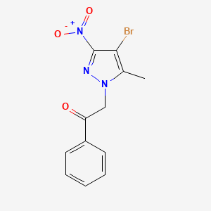 2-(4-bromo-5-methyl-3-nitro-1H-pyrazol-1-yl)-1-phenylethanone