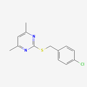 2-[(4-chlorobenzyl)thio]-4,6-dimethylpyrimidine