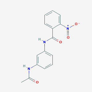 molecular formula C15H13N3O4 B5522388 N-[3-(acetylamino)phenyl]-2-nitrobenzamide CAS No. 326901-34-2
