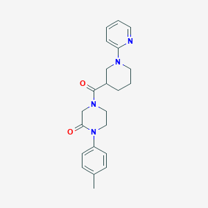 1-(4-methylphenyl)-4-{[1-(2-pyridinyl)-3-piperidinyl]carbonyl}-2-piperazinone