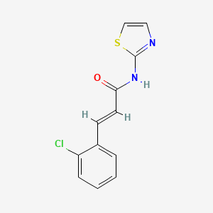 molecular formula C12H9ClN2OS B5522402 3-(2-chlorophenyl)-N-1,3-thiazol-2-ylacrylamide 