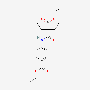 ethyl 4-{[2-(ethoxycarbonyl)-2-ethylbutanoyl]amino}benzoate