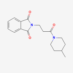 2-[3-(4-methyl-1-piperidinyl)-3-oxopropyl]-1H-isoindole-1,3(2H)-dione
