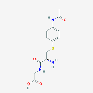 molecular formula C13H17N3O4S B055225 对乙酰氨基酚半胱氨酰甘氨酸 CAS No. 116709-74-1