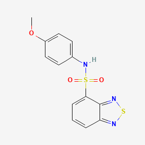 molecular formula C13H11N3O3S2 B5522530 N-(4-methoxyphenyl)-2,1,3-benzothiadiazole-4-sulfonamide 