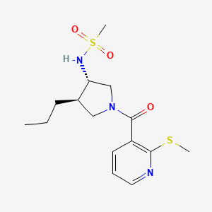 N-((3S*,4R*)-1-{[2-(methylthio)-3-pyridinyl]carbonyl}-4-propyl-3-pyrrolidinyl)methanesulfonamide