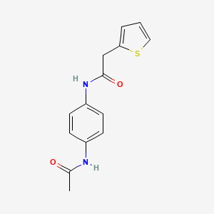 N-[4-(acetylamino)phenyl]-2-(2-thienyl)acetamide