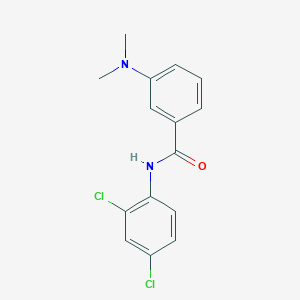 molecular formula C15H14Cl2N2O B5522656 N-(2,4-二氯苯基)-3-(二甲氨基)苯甲酰胺 