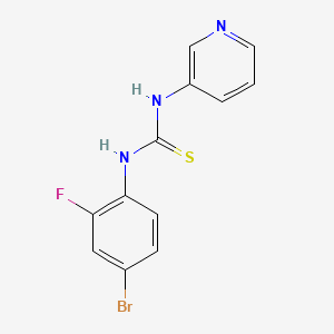 N-(4-BROMO-2-FLUOROPHENYL)-N'-(3-PYRIDYL)THIOUREA