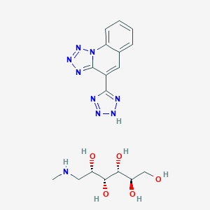molecular formula C17H23N9O5 B055228 Tetrazolast meglumine anhydrous CAS No. 121762-69-4