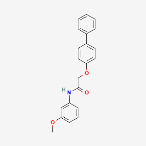 molecular formula C21H19NO3 B5522812 2-(4-联苯氧基)-N-(3-甲氧基苯基)乙酰胺 CAS No. 5852-14-2