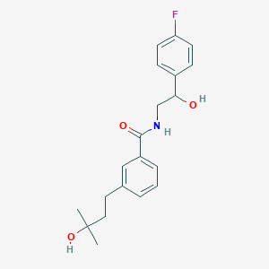 molecular formula C20H24FNO3 B5522816 N-[2-(4-fluorophenyl)-2-hydroxyethyl]-3-(3-hydroxy-3-methylbutyl)benzamide 