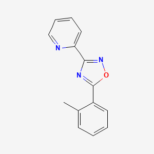 molecular formula C14H11N3O B5522854 2-[5-(2-methylphenyl)-1,2,4-oxadiazol-3-yl]pyridine 