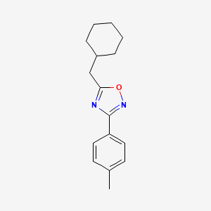 5-(cyclohexylmethyl)-3-(4-methylphenyl)-1,2,4-oxadiazole