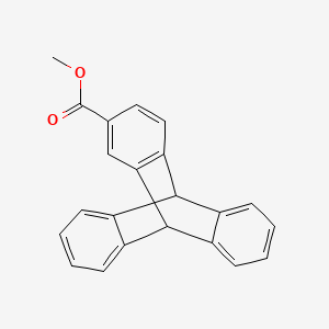 molecular formula C22H16O2 B5523007 五环[6.6.6.0~2,7~.0~9,14~.0~15,20~]二十烷-2,4,6,9,11,13,15,17,19-壬烯-4-甲酸甲酯 