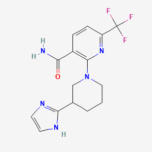 2-[3-(1H-imidazol-2-yl)-1-piperidinyl]-6-(trifluoromethyl)nicotinamide