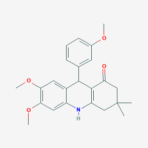 6,7-dimethoxy-9-(3-methoxyphenyl)-3,3-dimethyl-3,4,9,10-tetrahydro-1(2H)-acridinone