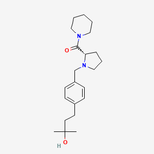 2-methyl-4-(4-{[(2S)-2-(1-piperidinylcarbonyl)-1-pyrrolidinyl]methyl}phenyl)-2-butanol