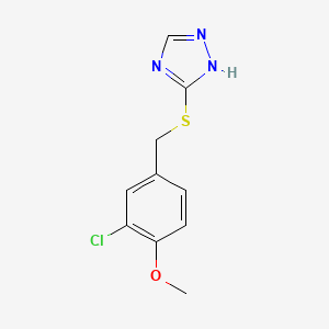 3-[(3-chloro-4-methoxybenzyl)thio]-4H-1,2,4-triazole