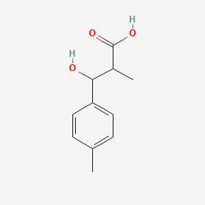 molecular formula C11H14O3 B5523110 3-hydroxy-2-methyl-3-(4-methylphenyl)propanoic acid 