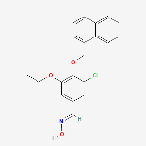 3-chloro-5-ethoxy-4-(1-naphthylmethoxy)benzaldehyde oxime