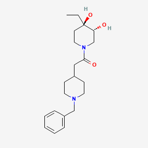 (3R*,4R*)-1-[(1-benzylpiperidin-4-yl)acetyl]-4-ethylpiperidine-3,4-diol