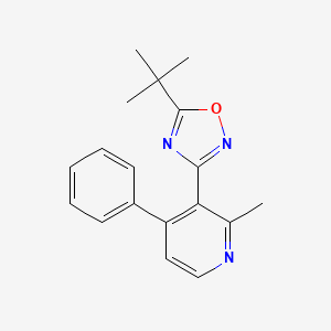 3-(5-tert-butyl-1,2,4-oxadiazol-3-yl)-2-methyl-4-phenylpyridine