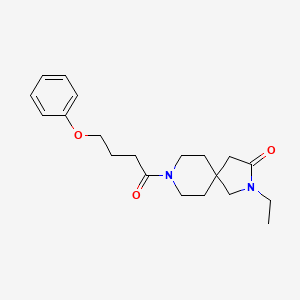 2-ethyl-8-(4-phenoxybutanoyl)-2,8-diazaspiro[4.5]decan-3-one