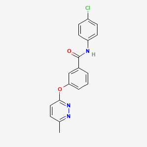 N-(4-chlorophenyl)-3-[(6-methyl-3-pyridazinyl)oxy]benzamide