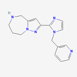 2-[1-(3-pyridinylmethyl)-1H-imidazol-2-yl]-5,6,7,8-tetrahydro-4H-pyrazolo[1,5-a][1,4]diazepine dihydrochloride