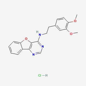 molecular formula C20H20ClN3O3 B5523277 N-[2-(3,4-dimethoxyphenyl)ethyl][1]benzofuro[3,2-d]pyrimidin-4-amine hydrochloride 