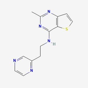 2-methyl-N-(2-pyrazin-2-ylethyl)thieno[3,2-d]pyrimidin-4-amine