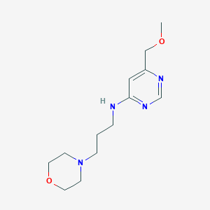 molecular formula C13H22N4O2 B5523312 6-(甲氧基甲基)-N-(3-吗啉-4-基丙基)嘧啶-4-胺 