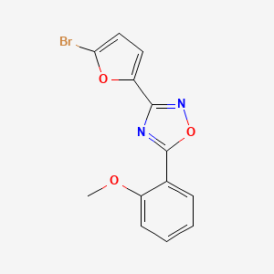 3-(5-bromo-2-furyl)-5-(2-methoxyphenyl)-1,2,4-oxadiazole