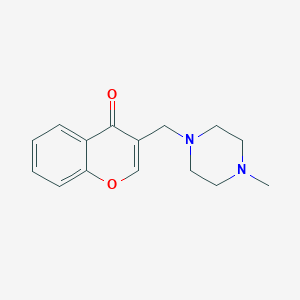 molecular formula C15H18N2O2 B5523328 3-[(4-methyl-1-piperazinyl)methyl]-4H-chromen-4-one 