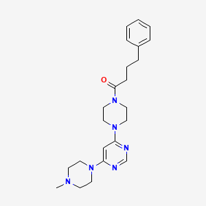 4-(4-methyl-1-piperazinyl)-6-[4-(4-phenylbutanoyl)-1-piperazinyl]pyrimidine