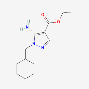 molecular formula C13H21N3O2 B5523436 5-氨基-1-(环己基甲基)-1H-吡唑-4-羧酸乙酯 