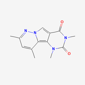 1,3,8,10-tetramethylpyrimido[4',5':3,4]pyrrolo[1,2-b]pyridazine-2,4(1H,3H)-dione