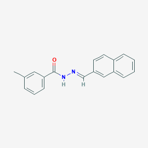 molecular formula C19H16N2O B5523463 3-methyl-N'-(2-naphthylmethylene)benzohydrazide 