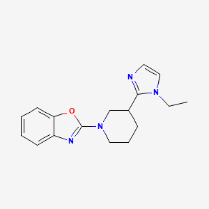 2-[3-(1-ethyl-1H-imidazol-2-yl)-1-piperidinyl]-1,3-benzoxazole
