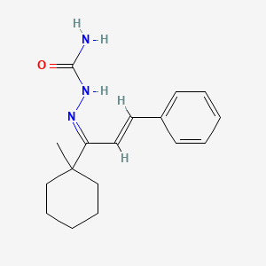 molecular formula C17H23N3O B5523492 1-(1-methylcyclohexyl)-3-phenyl-2-propen-1-one semicarbazone 