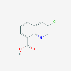 molecular formula C10H6ClNO2 B055236 3-Chloroquinoline-8-carboxylic acid CAS No. 125300-42-7