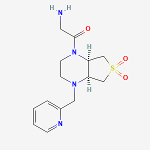 {2-[rel-(4aS,7aR)-6,6-dioxido-4-(2-pyridinylmethyl)hexahydrothieno[3,4-b]pyrazin-1(2H)-yl]-2-oxoethyl}amine dihydrochloride