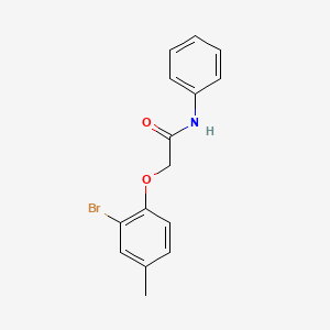 molecular formula C15H14BrNO2 B5523712 2-(2-溴-4-甲基苯氧基)-N-苯乙酰胺 