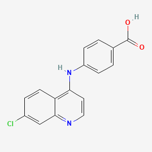 molecular formula C16H11ClN2O2 B5523758 4-(7-Chloro-quinolin-4-ylamino)-benzoic acid 