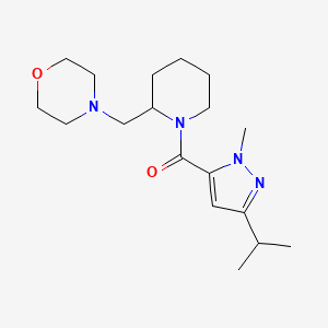 4-({1-[(3-isopropyl-1-methyl-1H-pyrazol-5-yl)carbonyl]-2-piperidinyl}methyl)morpholine