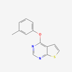 4-(3-methylphenoxy)thieno[2,3-d]pyrimidine